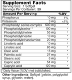 Phosphatidyl Serine Complex 500 mg / A Multifunctional Brain Nutrient - 30 soft gels