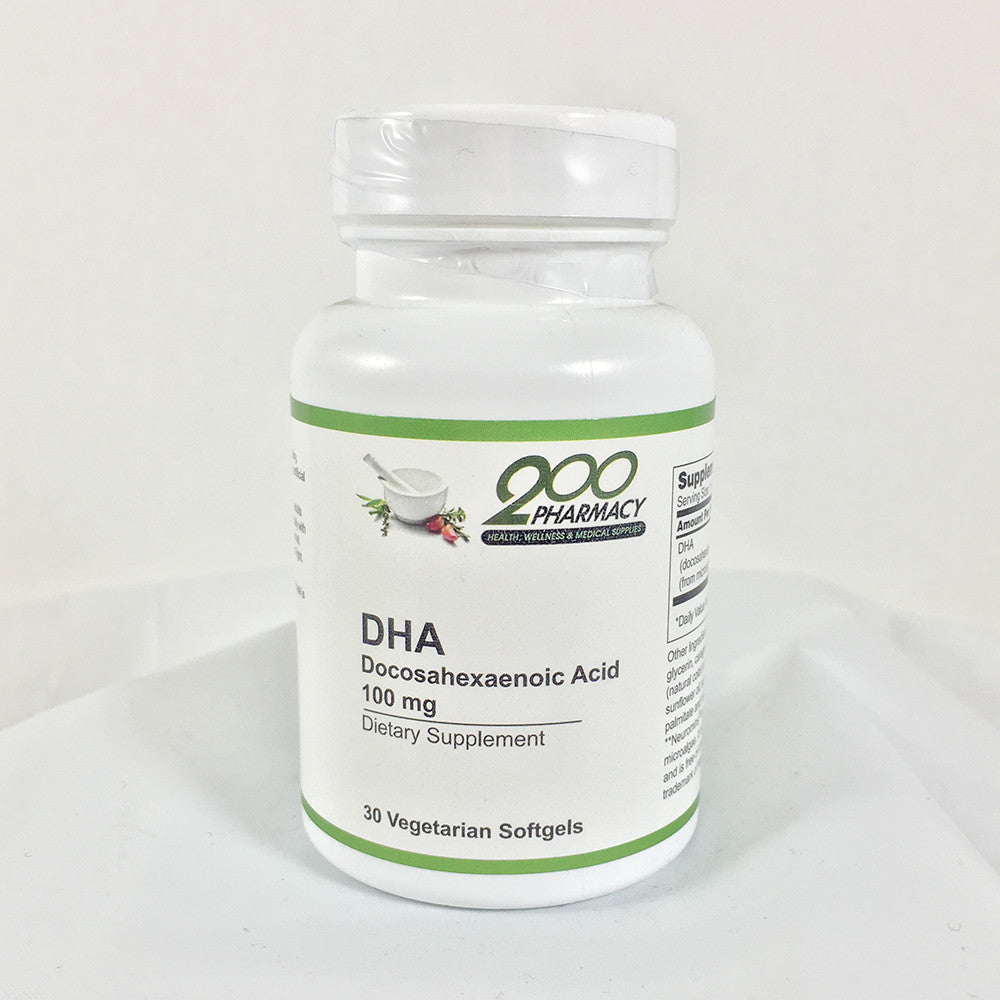 DHA Docosahexaenoic Acid / 100 mg (Vegetarian) - 30 soft gels