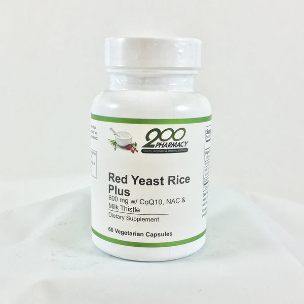 Red Yeast Rice Plus 600 mg w/ CoQ10, NAC, & Milk Thistle Vegetarian